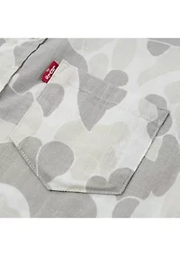 Boys 4-7 Printed Woven Shirt and Cargo Shorts Set