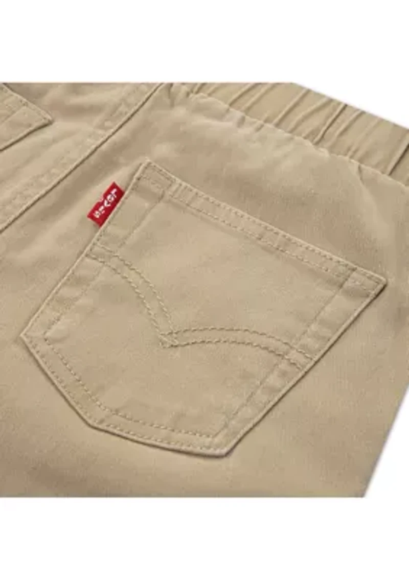 Boys 4-7 Chambray Color Block Jogger Set