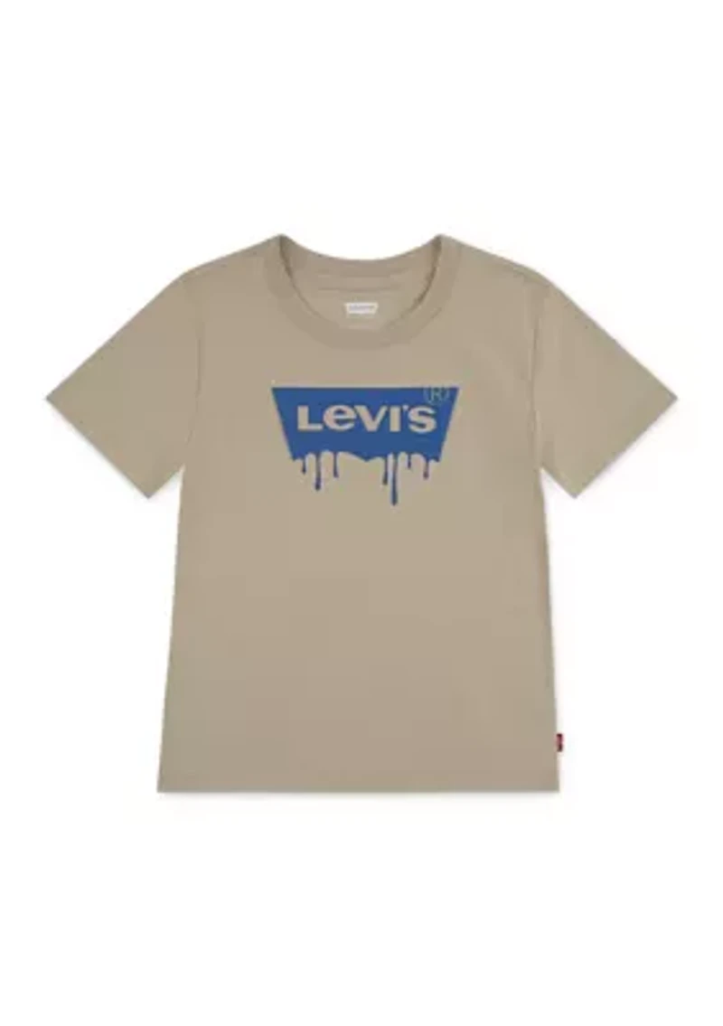 Boys 4-7 Dripped Short Sleeve Graphic T-Shirt