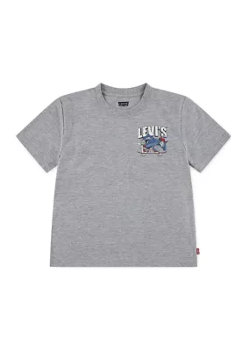 Boys 4-7 Skateboarding Skeleton Graphic T-Shirt