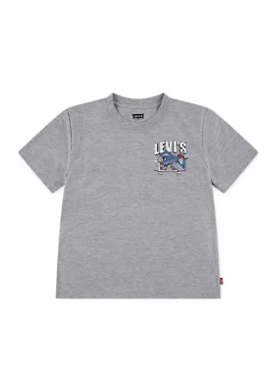 Boys 4-7 Skateboarding Skeleton Graphic T-Shirt