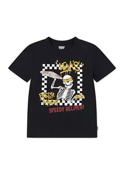 Pizza for All Short Sleeve Graphic T-Shirt