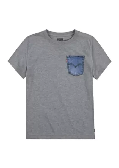 Boys 8-20 Denim Pocket T-Shirt