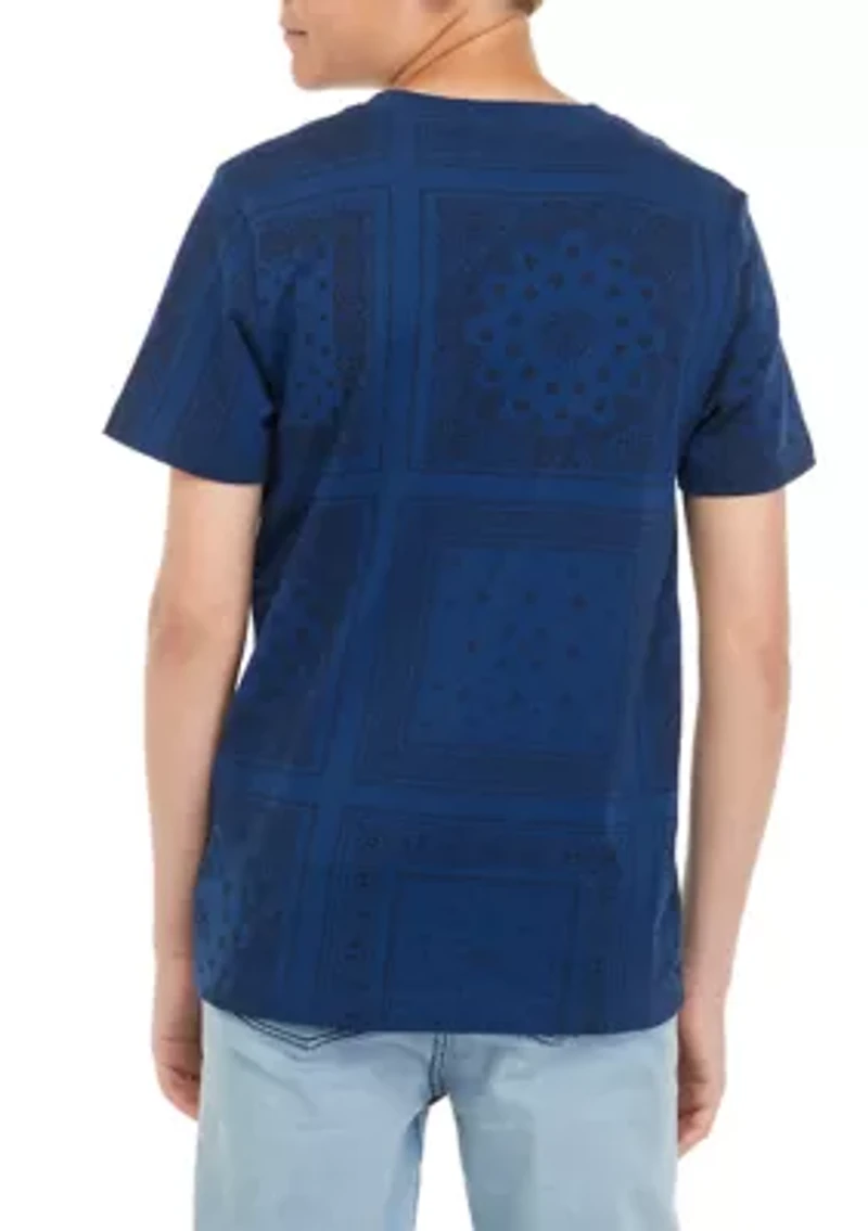 Boys 8-20 Bandana Allover Print T-Shirt