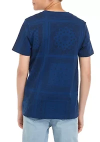 Boys 8-20 Bandana Allover Print T-Shirt