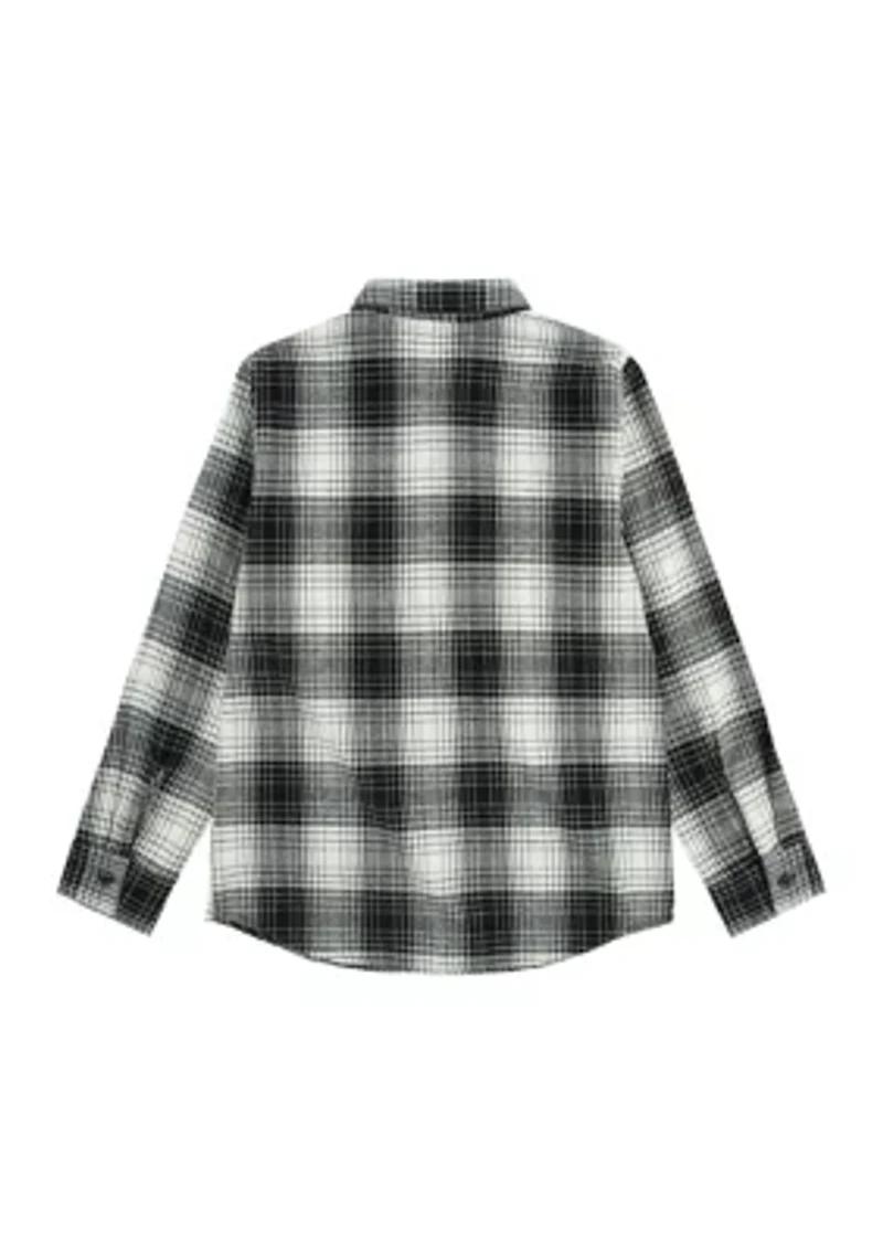 Boys 8-20 Flannel One Pocket Shirt
