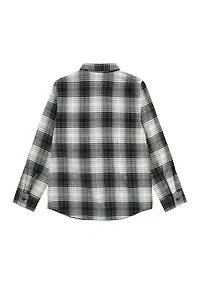 Boys 8-20 Flannel One Pocket Shirt