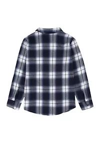 Boys 8-20 Flannel One Pocket Shirt