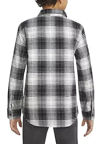 Boys 8-20 Flannel One Pocket Shirt