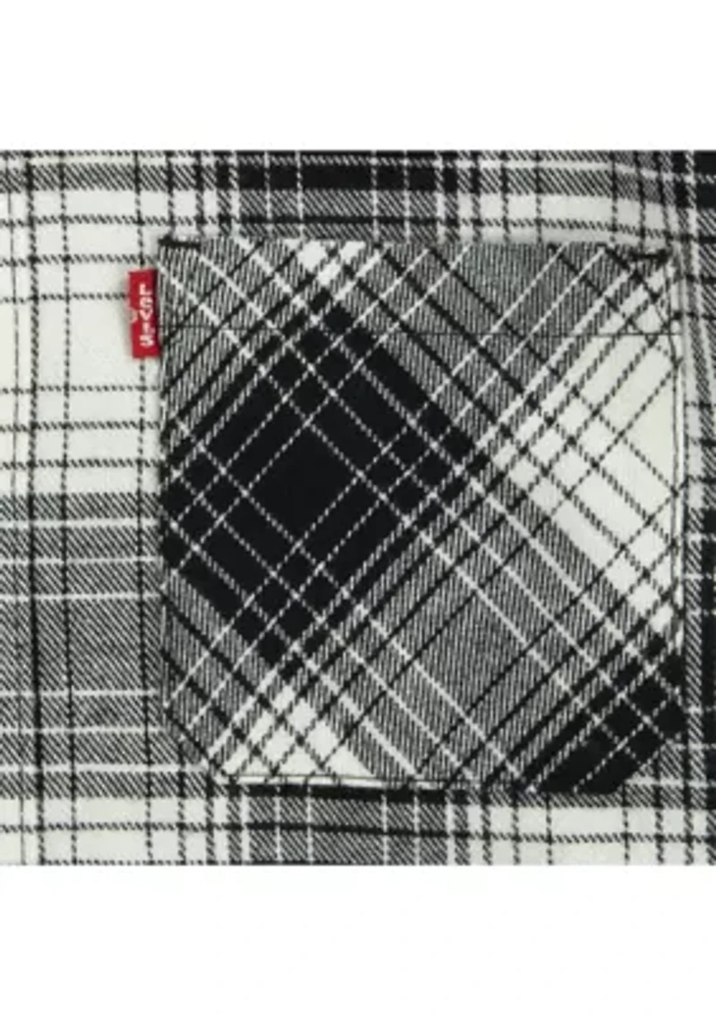 Boys 8-20 Flannel One Pocket Shirt