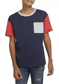Boys 8-20 Stay Loose Color Block T-Shirt