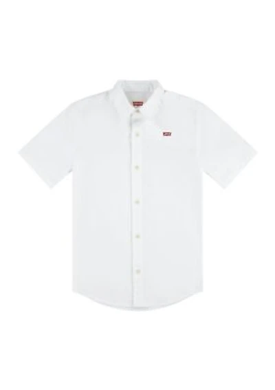 Boys 8-20 Solid Woven Shirt
