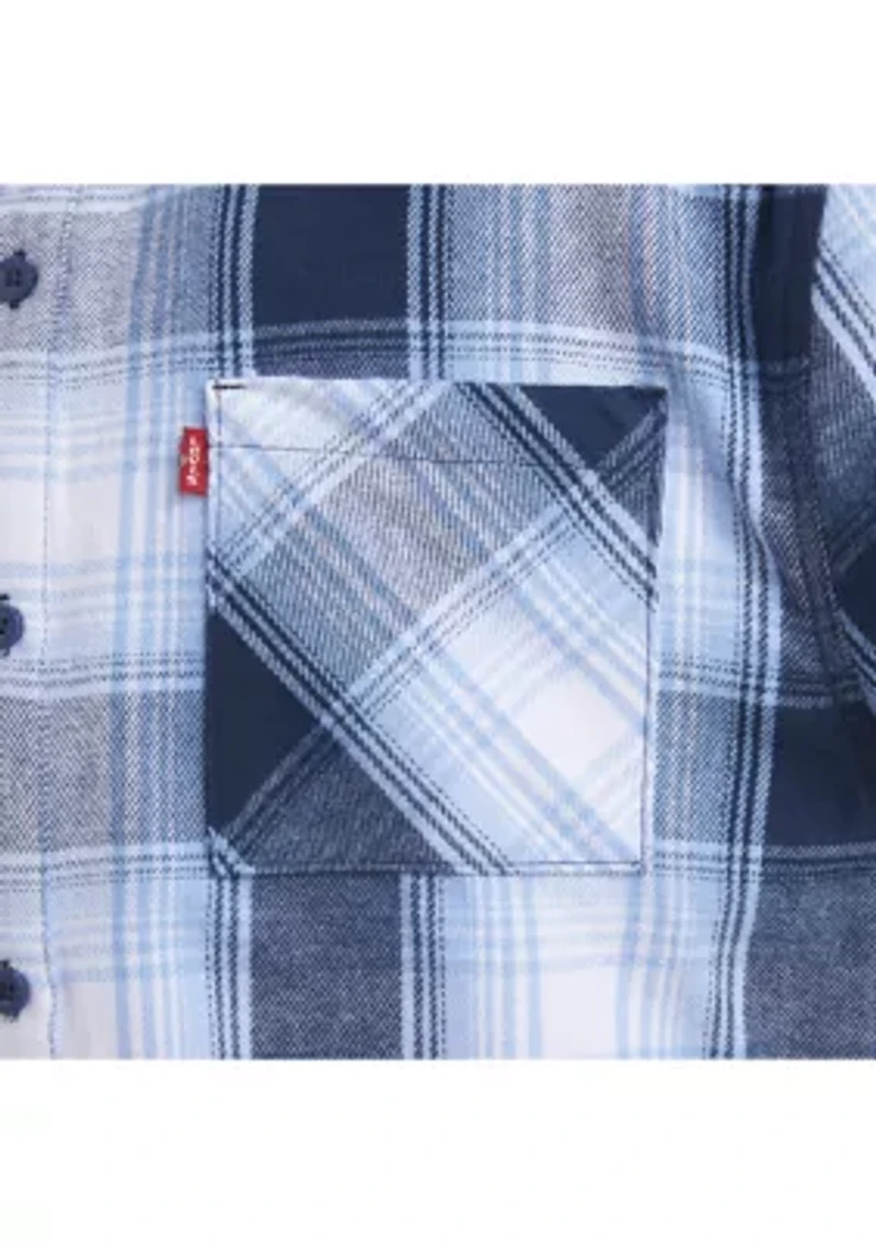 Boys 8-20 Hooded Woven Shirt