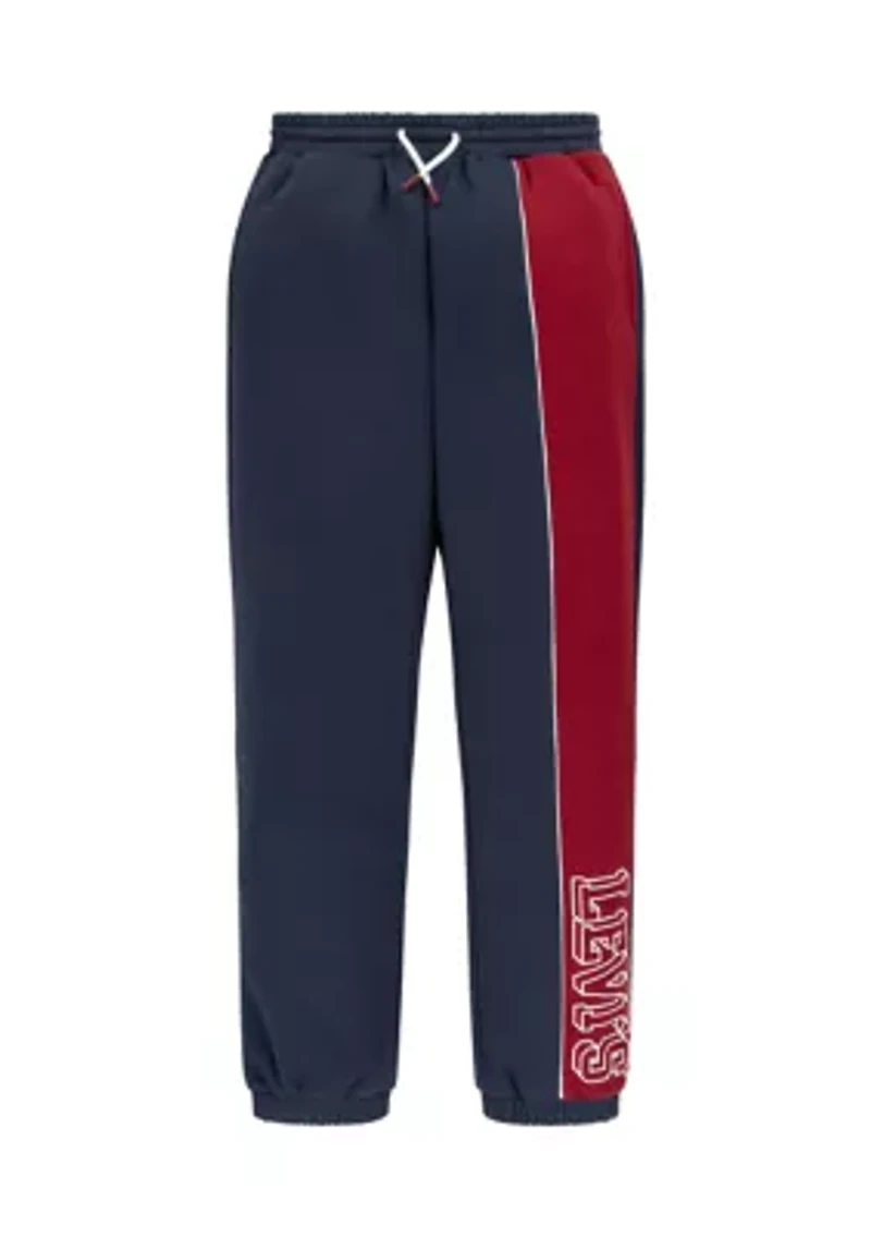 Boys 8-20 Logo Color Block Piped Joggers