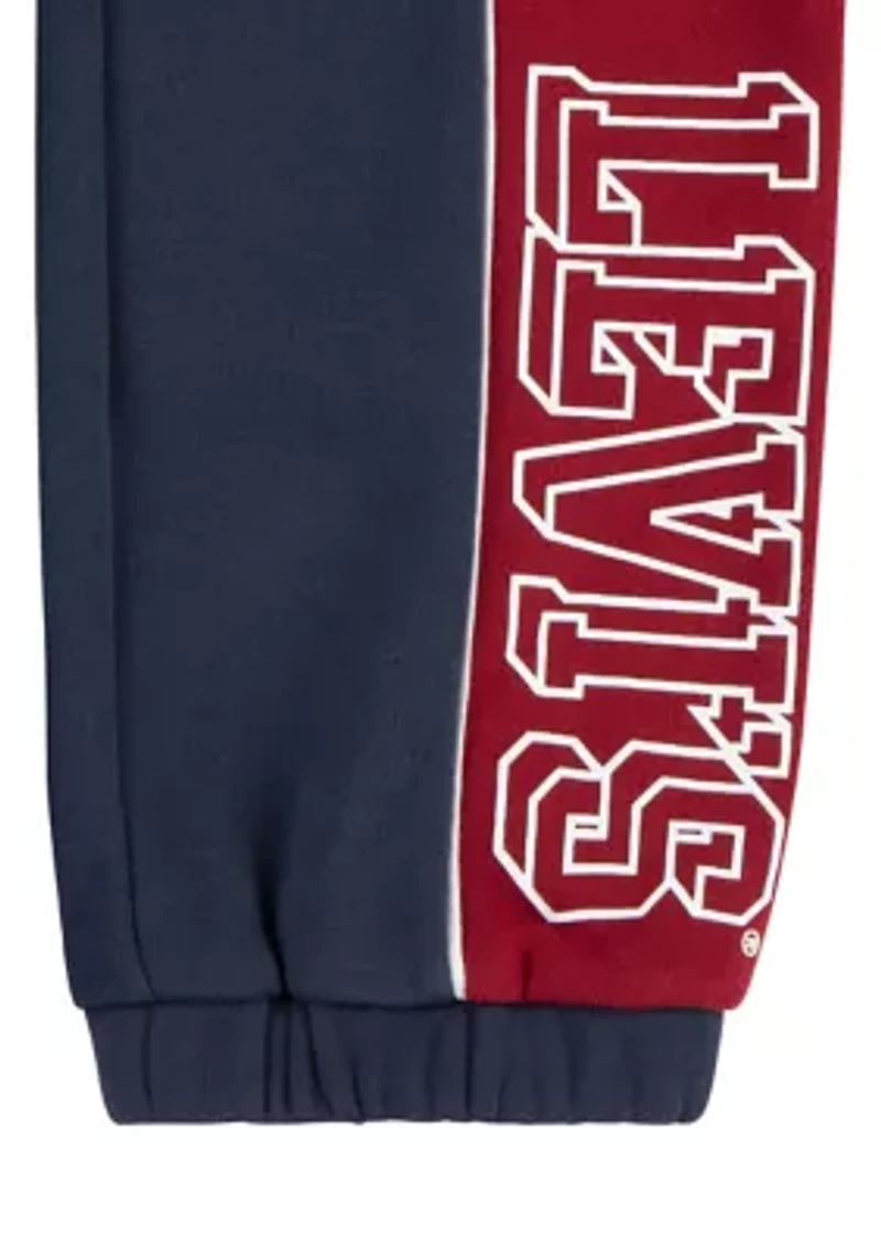 Boys 8-20 Logo Color Block Piped Joggers