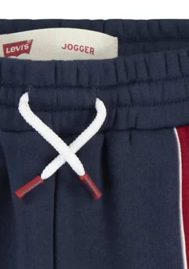 Boys 8-20 Logo Color Block Piped Joggers