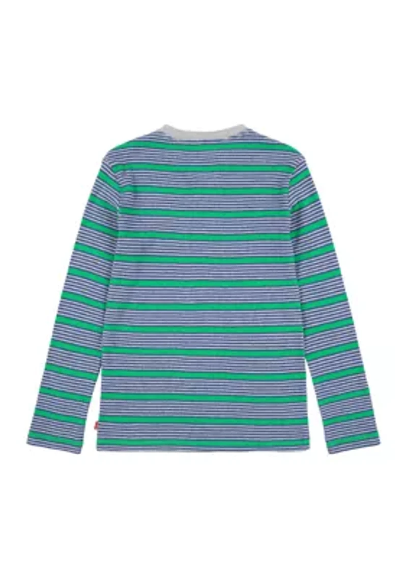 Boys 8-20 Striped Thermal Long Sleeve T-Shirt