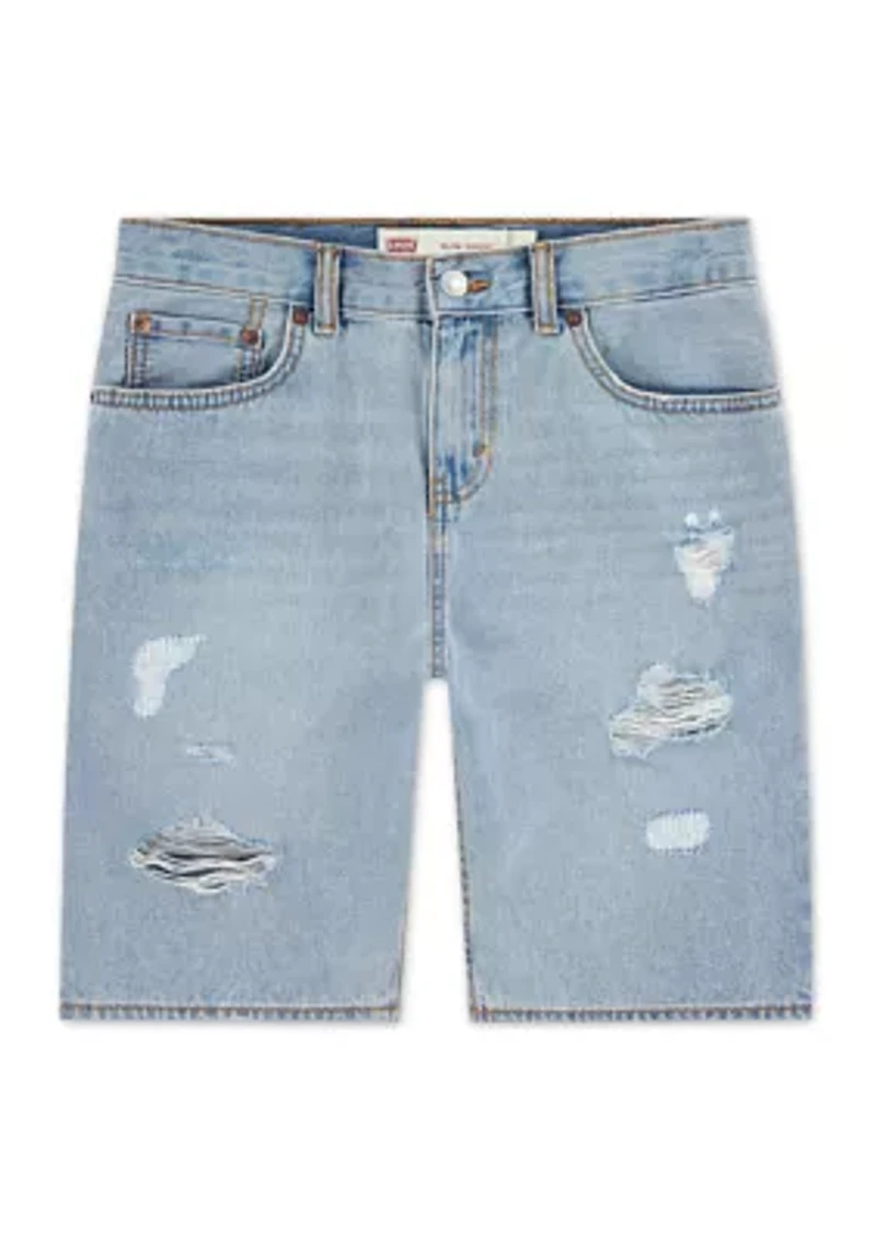 Boys 8-20 Destructed Slim Shorts