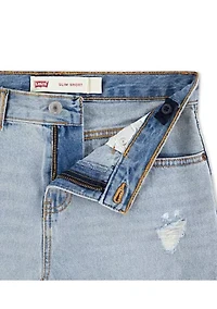 Boys 8-20 Destructed Slim Shorts