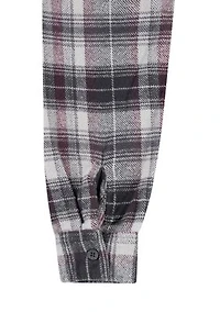 Boys 8-20 Hooded Flannel Shirt