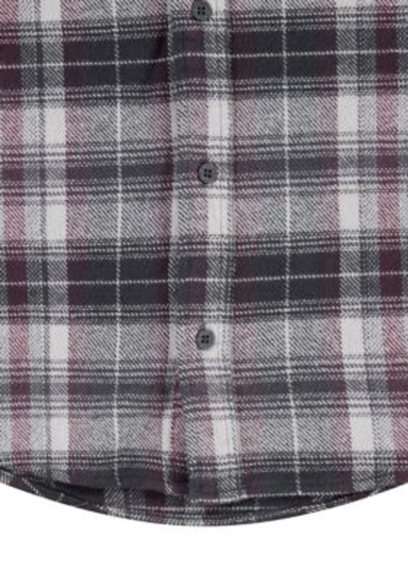 Boys 8-20 Hooded Flannel Shirt