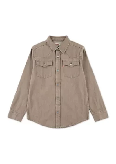 Boys 8-20 New Barstow Western Woven Shirt
