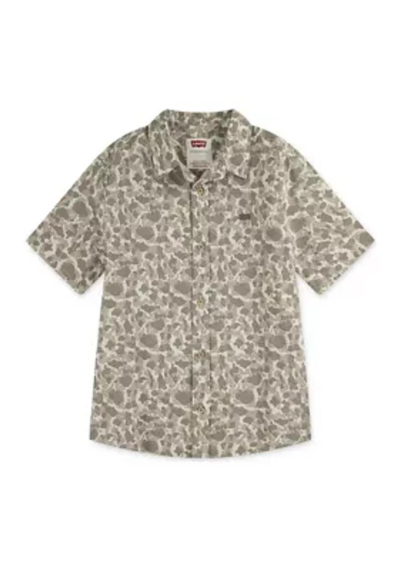 Boys 8-20 Short Sleeve Woven Shirt