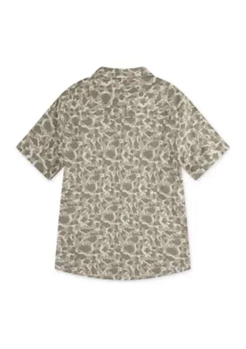 Boys 8-20 Short Sleeve Woven Shirt