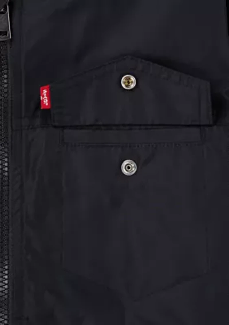 Boys 8-20 Short Sleeve Lined Bomber Jacket