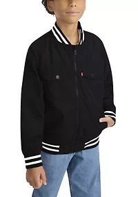 Boys 8-20 Short Sleeve Lined Bomber Jacket