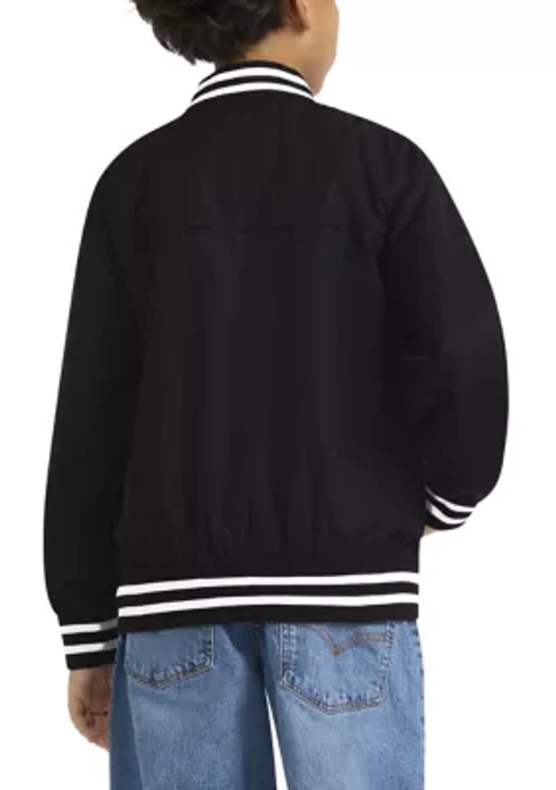 Boys 8-20 Short Sleeve Lined Bomber Jacket