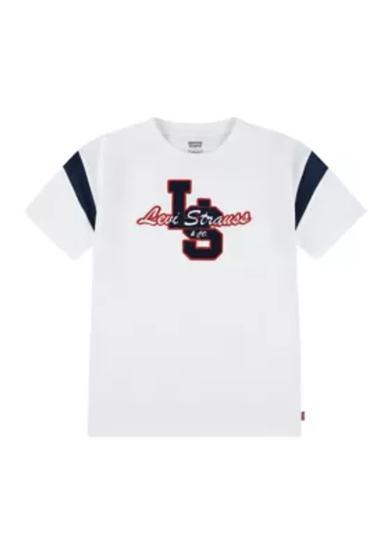 Boys 8-20 Collegiate Chest Logo Graphic T-Shirt