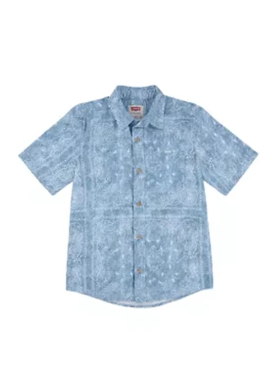 Boys 8-20 Jacquard  Woven Shirt