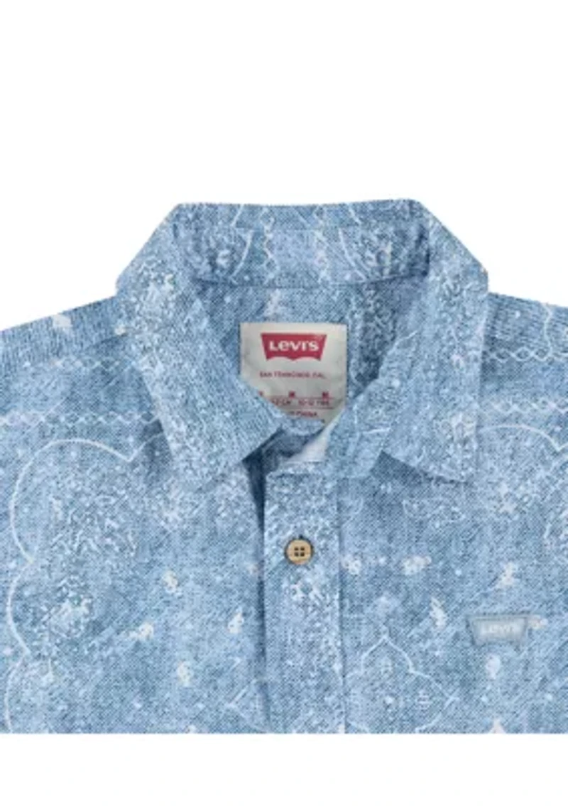 Boys 8-20 Jacquard  Woven Shirt