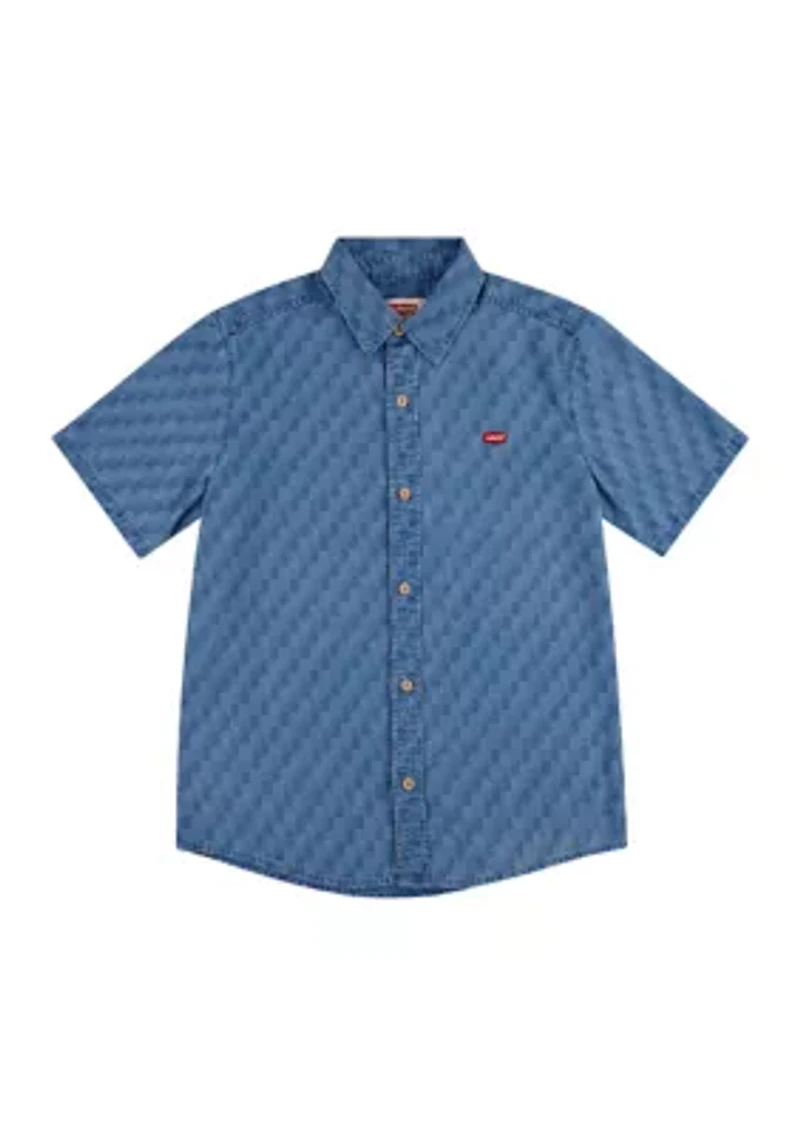 Boys 8-20 Printed Cotton Shirt