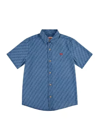 Boys 8-20 Printed Cotton Shirt