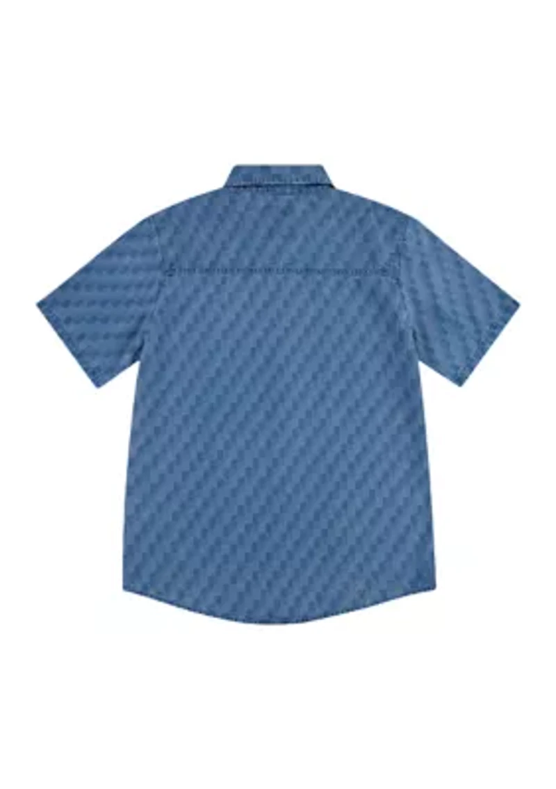 Boys 8-20 Printed Cotton Shirt
