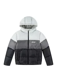 Boys 8-20 Color Blocked Puffer Coat