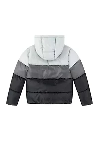 Boys 8-20 Color Blocked Puffer Coat