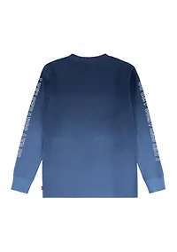 Boys 8-20 Ombré Metallic Logo Batwing T-Shirt