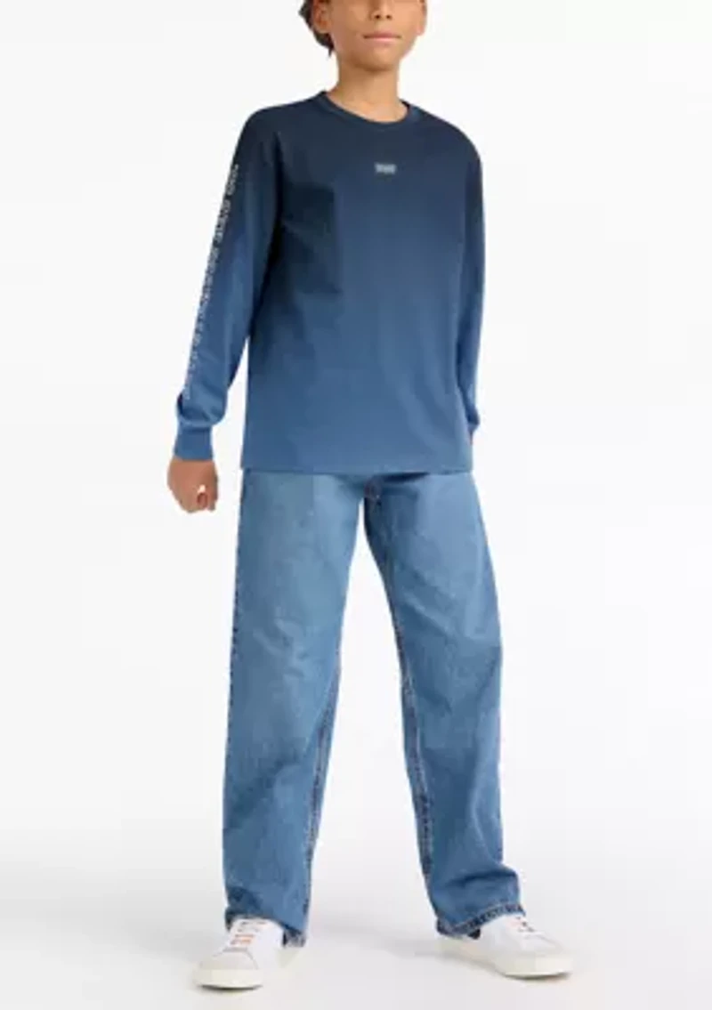 Boys 8-20 Ombré Metallic Logo Batwing T-Shirt