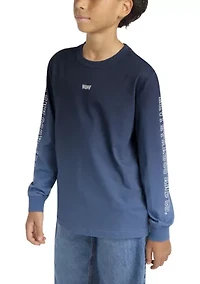 Boys 8-20 Ombré Metallic Logo Batwing T-Shirt