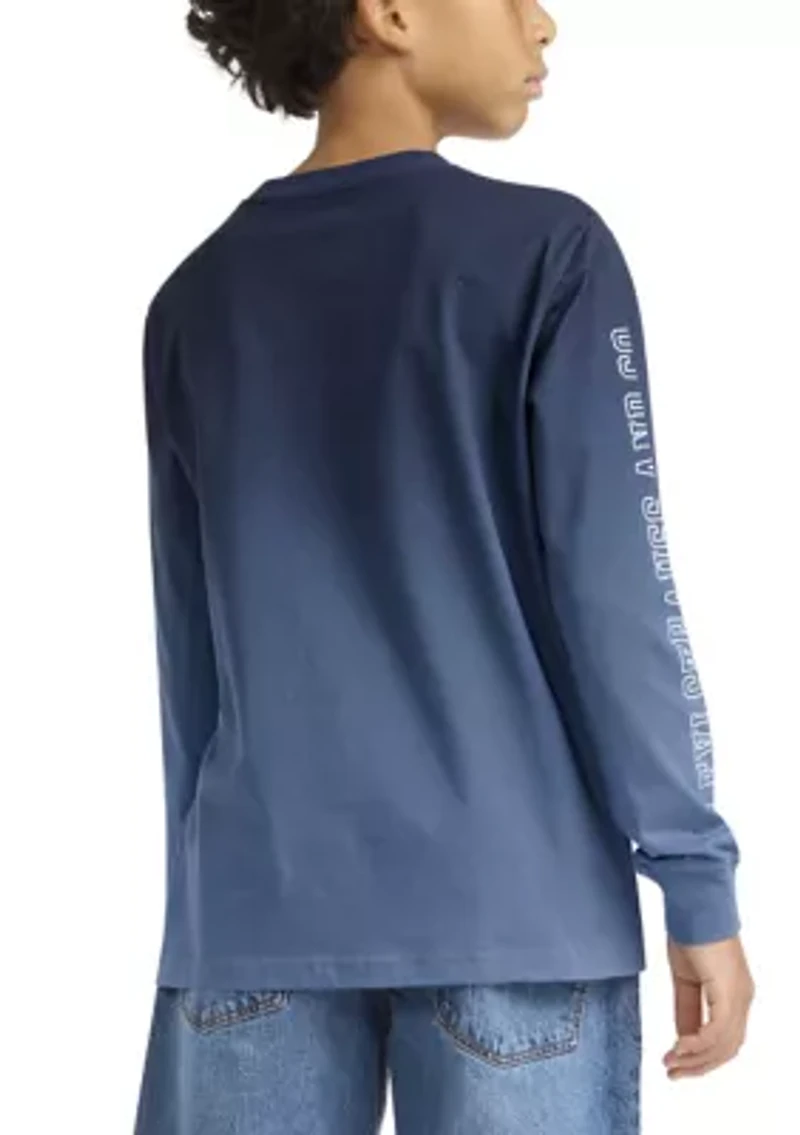 Boys 8-20 Ombré Metallic Logo Batwing T-Shirt