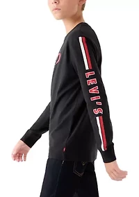 Boys 8-20 Racing Stripe Long Sleeve T-Shirt