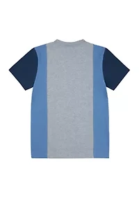 Boys 8-20 Tri Color Blocked Short Sleeve T-Shirt