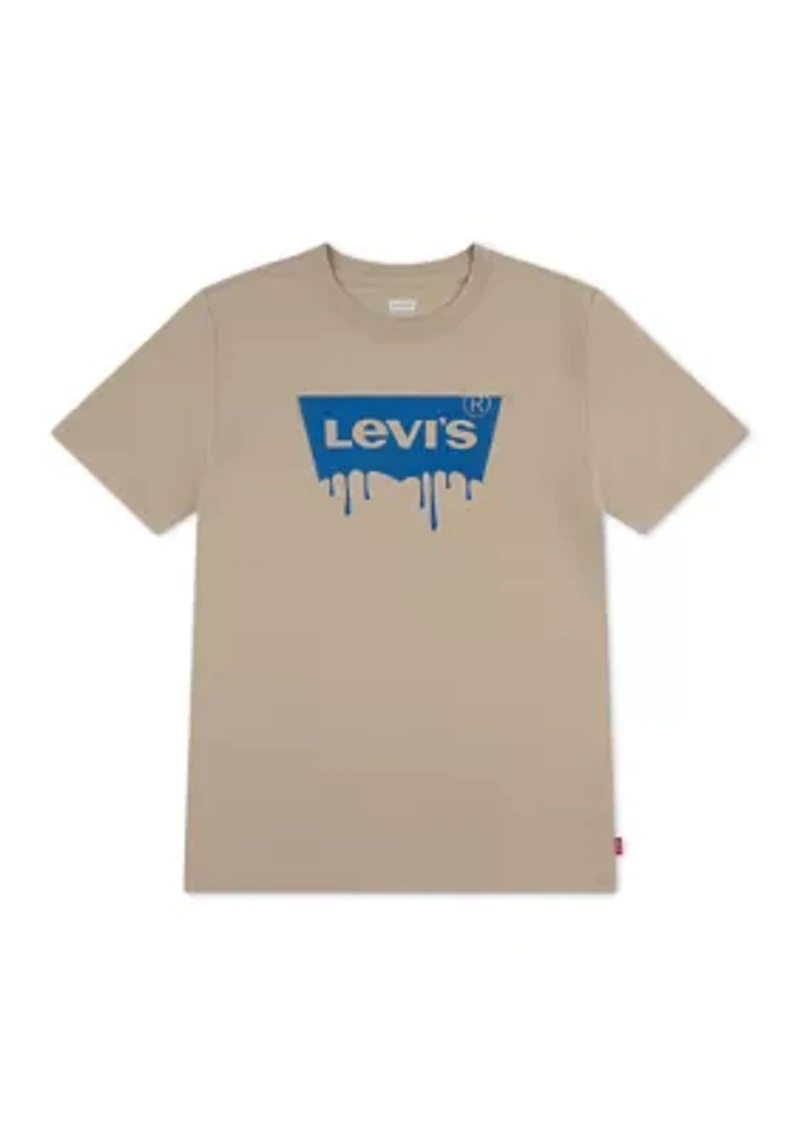 Boys 8-20 Long Sleeve Dipped Logo Graphic T-Shirt