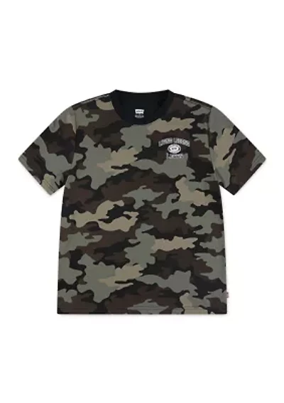 Boys 4-7 Short Sleeve Camouflage T-Shirt