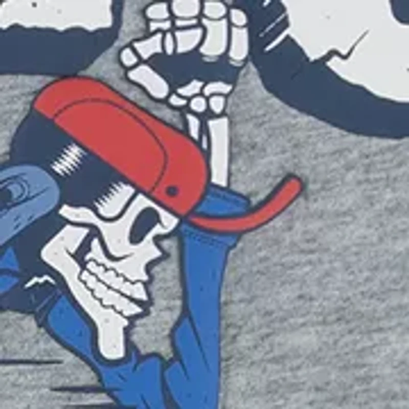 Boys 8-20 Skateboarding Skeleton Graphic T-Shirt