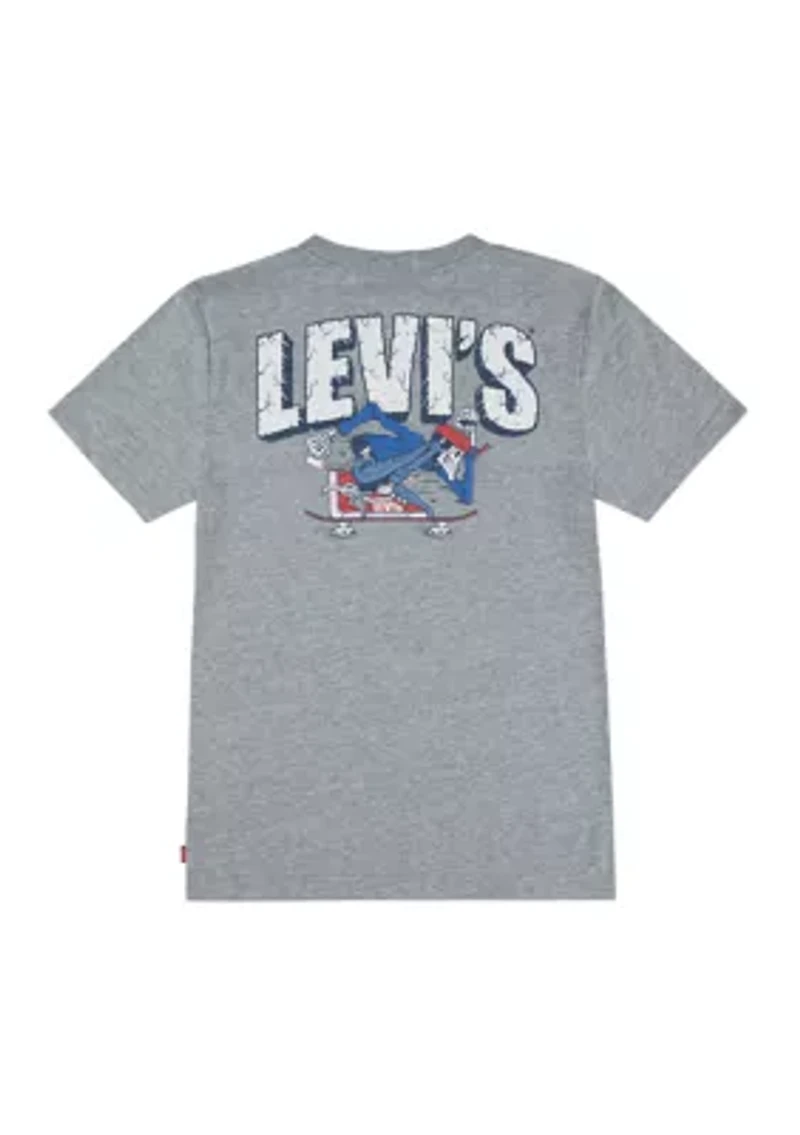 Boys 8-20 Skateboarding Skeleton Graphic T-Shirt
