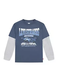 Boys 8-20 Muscle Car 2Fer Graphic T-Shirt